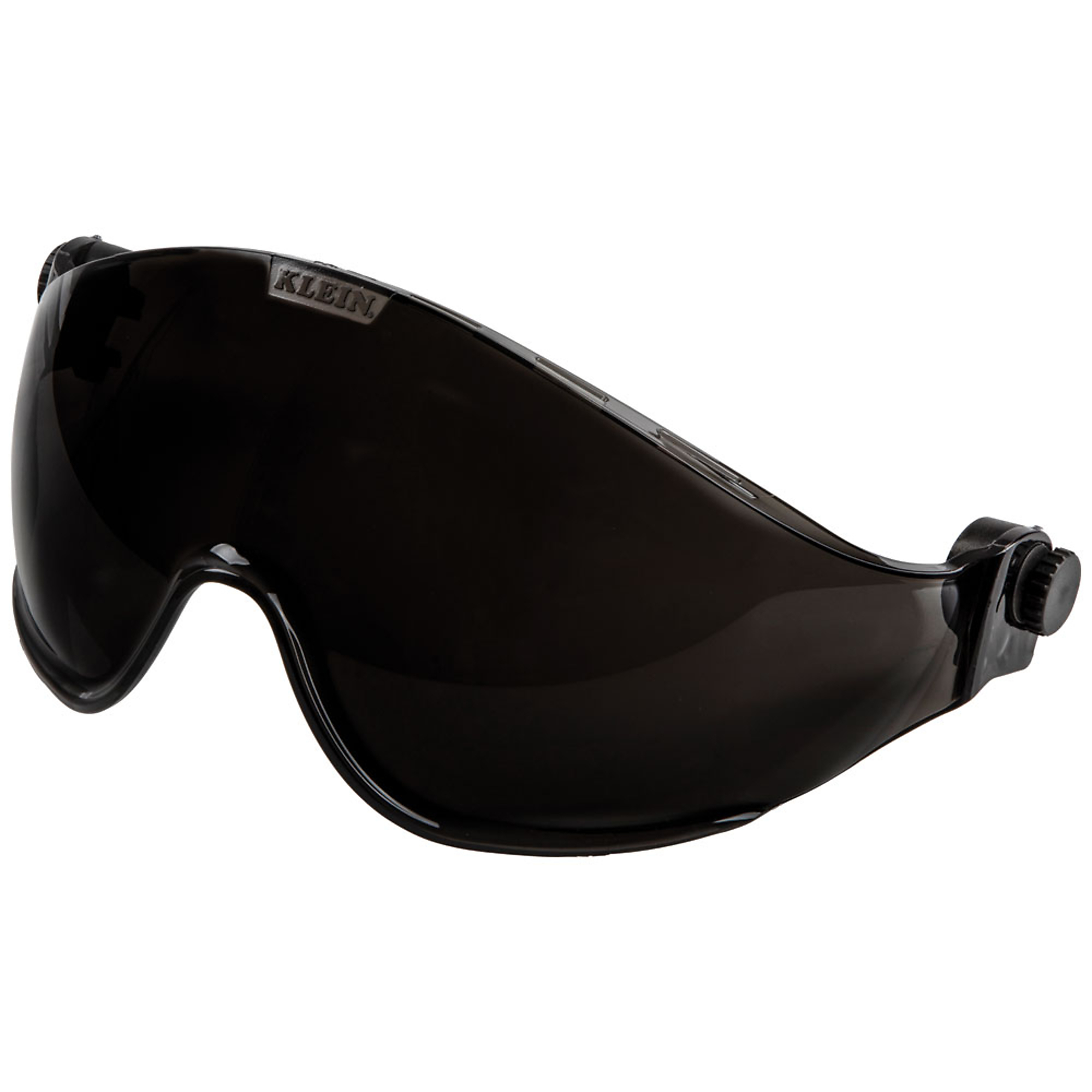 Klein Tools, Safety Helmet Visor, Gray Tinted, Frame Color Black, Lens Color Dark, ANSI Z87 Compliant, Model# VISORGRAY